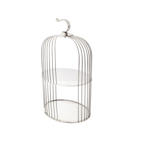 0512 Paslanmaz Kafes Sunumluk 24X18X40Cm - KLT