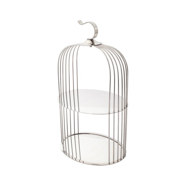 0512 Paslanmaz Kafes Sunumluk 26X20X44Cm - 1