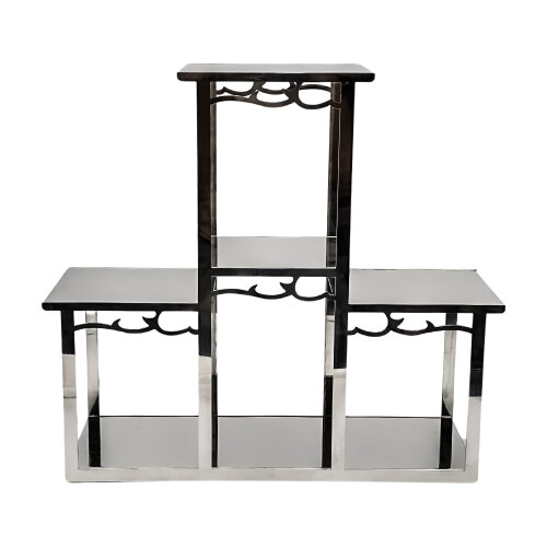 0711 Paslanmaz Modüler Büfe Stand 3 Prç 45.5x46 cm - KLT