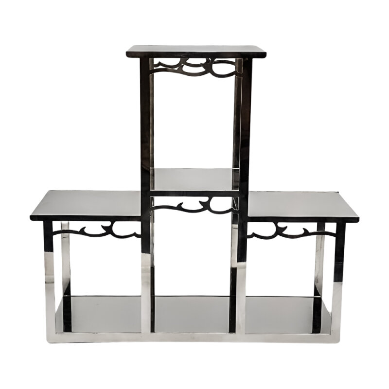 0711 Paslanmaz Modüler Büfe Stand 3 Prç 45.5x46 cm - 1