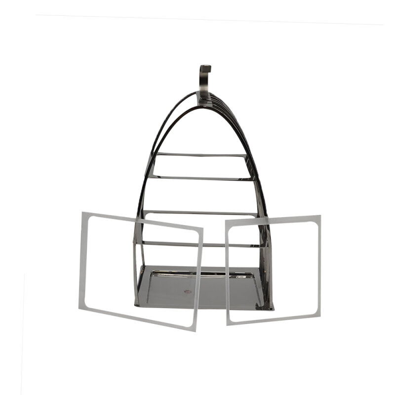 1171 Paslanmaz Büfe Stand Kafes 3 Katlı 40 cm - 2