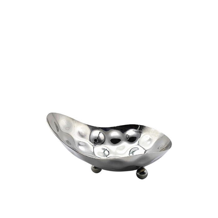 1311 Paslanmaz Ayaklı Oval Kase 32X24Cm - 1