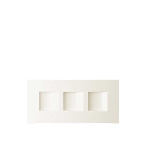 Paşabahçe Porselen All Spice Sprp3B 3 Bölmeli Dikdortgen Tabak 38X18 cm. - PAŞABAHÇE PORSELEN