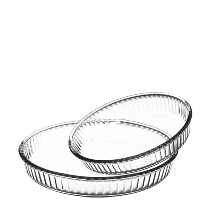 159022 Paşabahçe Borcam 2'li Yuvarlak Fırın Tepsi Set - 1