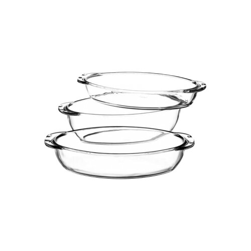 159043 Paşabahçe Borcam 3'lü Oval Set - PAŞABAHÇE