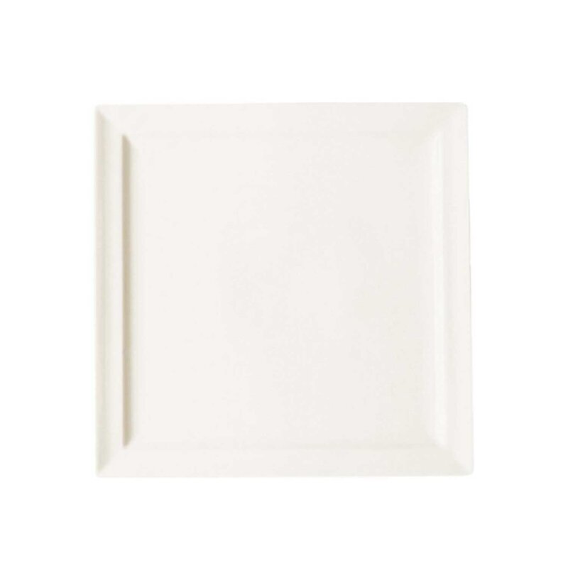 Paşabahçe Porselen Classic Gourmet 180027S00 Kare Düz Tabak 27 X 27 cm - 1