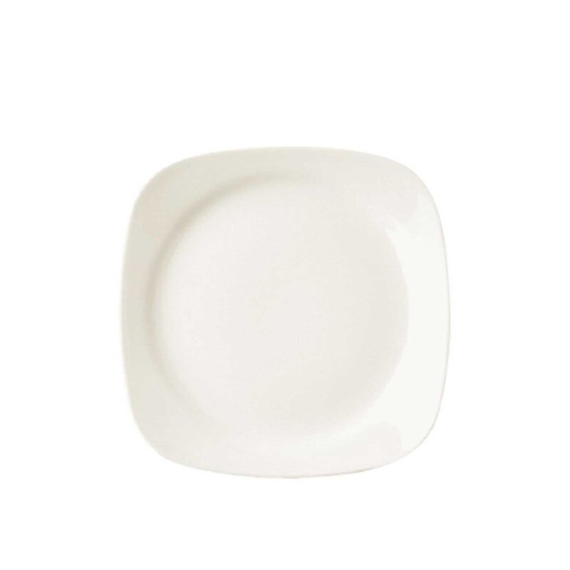 Paşabahçe Porselen Ska 182121 Köşeli Düz Tabak 21 cm - 1