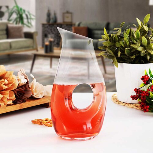 20932 Paşabahçe Nude Halo Eğik Kesim Delikli Karaf 750 cc - 3