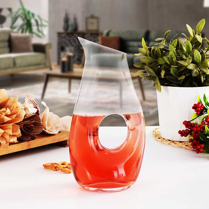 20932 Paşabahçe Nude Halo Eğik Kesim Delikli Karaf 750 cc - 3