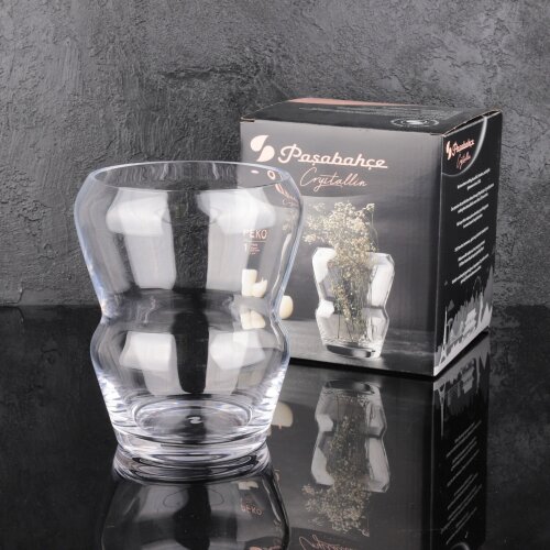 23537 Paşabahçe Crystallin Peko Vazo 200 mm - PAŞABAHÇE CRYSTALLIN