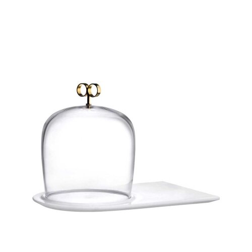 28531 Paşabahçe Nude Cupola Kapaklı Servis 203 mm - PAŞABAHÇE NUDE