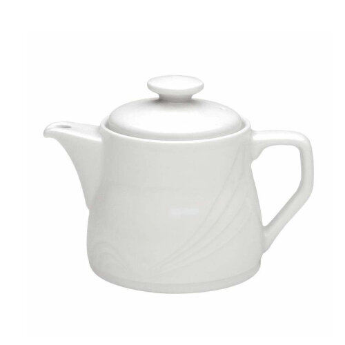 Porland Porselen 393646 Halley Beyaz Kapaklı Demlik 425 - PORLAND PORSELEN