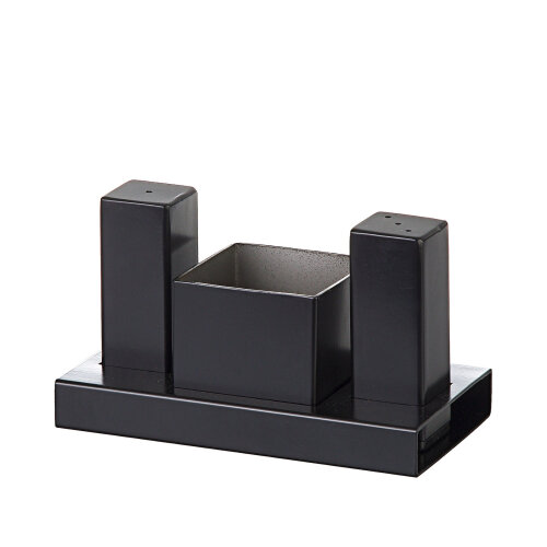 3'LÜ KARE TUZLUK-ŞEKERLİK TAKIMI - BİRADLI 