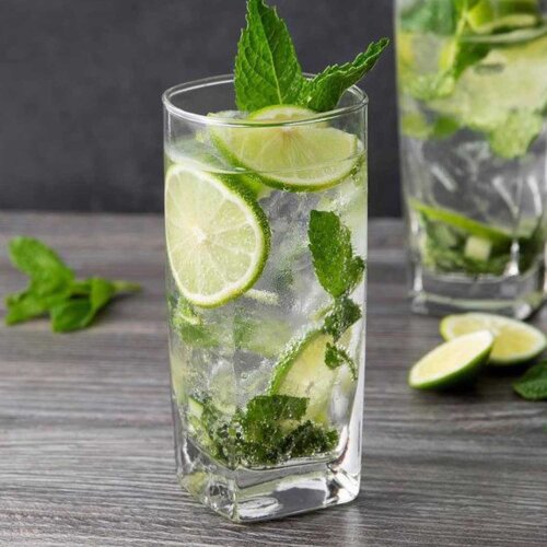 41300 Paşabahçe Carre Dip Org.Boyalı Mor Meşrubat Bardak 305 cc - 2