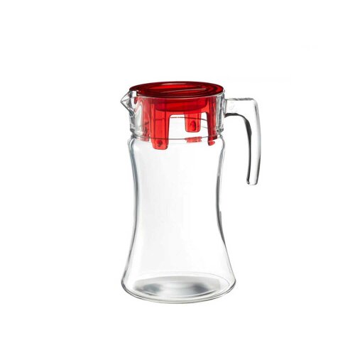 43018 Paşabahçe Azur Şefaf Kırmızı Kapaklı Sürahi 1400 cc - PAŞABAHÇE