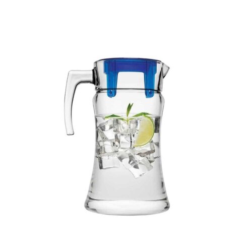 43018 Paşabahçe Azur Şeffaf Mavi Kapaklı Sürahi 1400 cc - PAŞABAHÇE