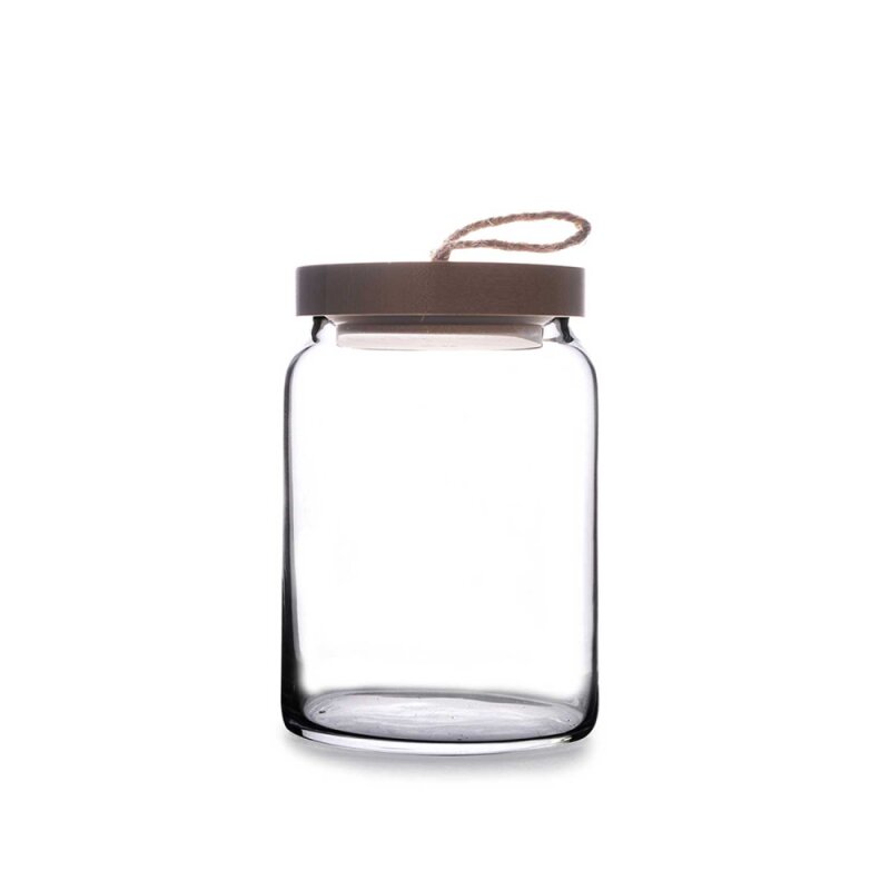 43573 Paşabahçe Woody Yeşil Kapak Kavanoz 575 cc - 1