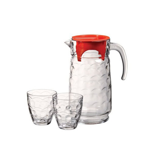 43844 Paşabahçe Hare Kırmızı Kapaklı Sürahi - PAŞABAHÇE