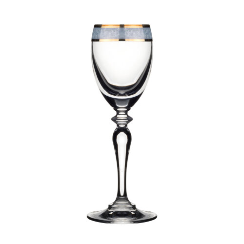 44084 Paşabahçe Mermer Desenli Altın Yaldızlı Likör Kadeh - PAŞABAHÇE