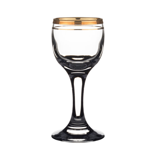 44134 Paşabahçe Bistro Altın Yaldızlı Likör Kadeh 60 cc - PAŞABAHÇE