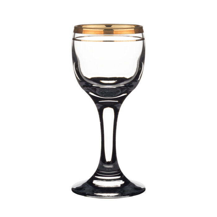 44134 Paşabahçe Bistro Altın Yaldızlı Likör Kadeh 60 cc - 2