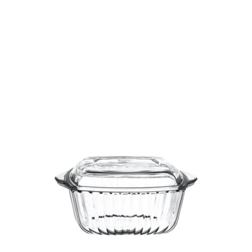 59029 Paşabahçe Borcam Kare Kapaklı Tencere 1870 cc - PAŞABAHÇE