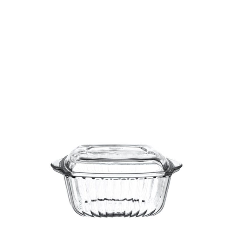 59029 Paşabahçe Borcam Kare Kapaklı Tencere 1870 cc - 1