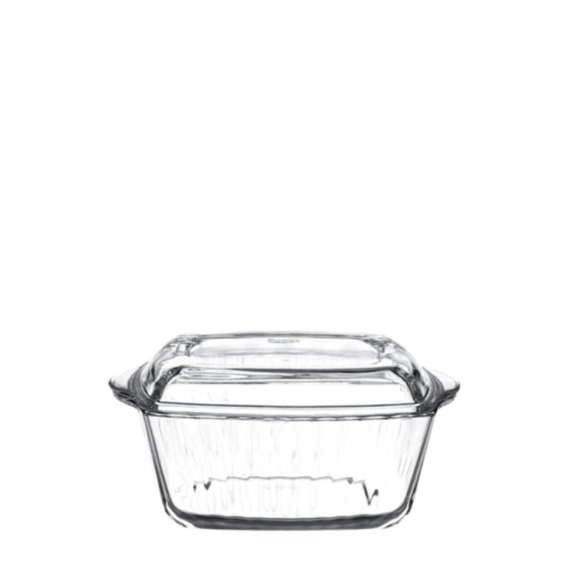 59049 Paşabahçe Borcam Kare Kapaklı Tencere 2600 cc - 1