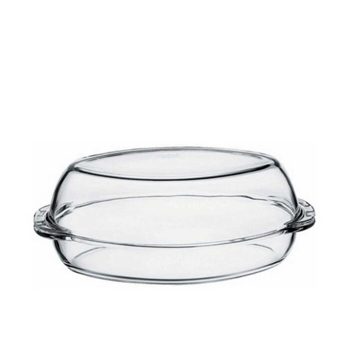 59052 Paşabahçe Oval Borcam Kapaklı Tencere 2850 cc - 1