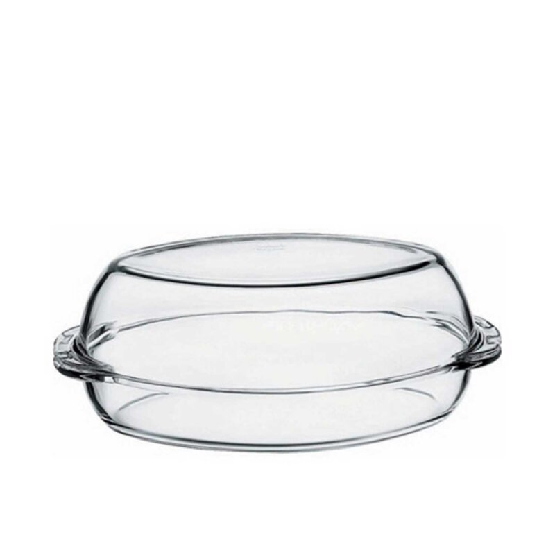 59052 Paşabahçe Oval Borcam Kapaklı Tencere 2850 cc - 1