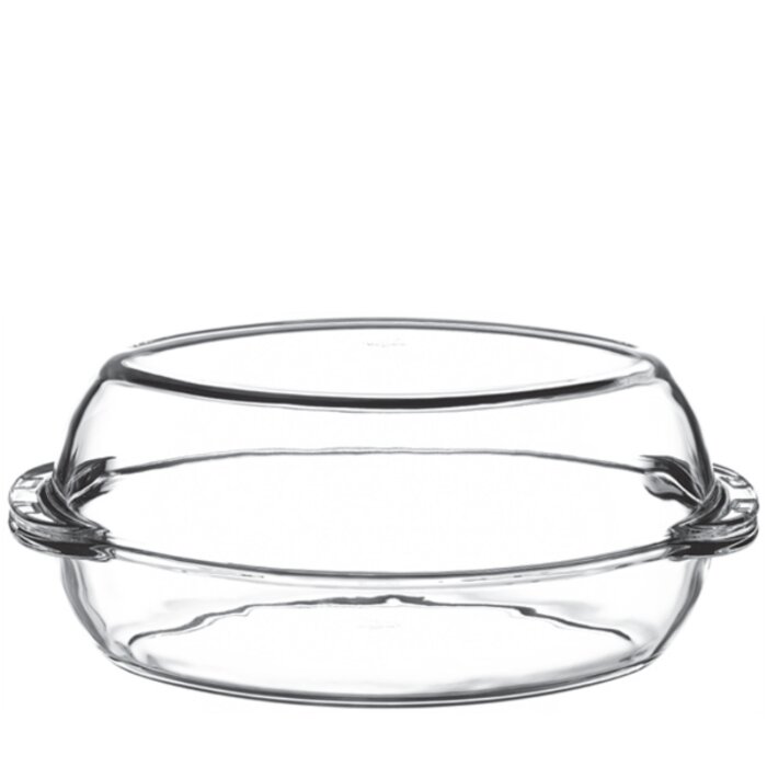 59072 Paşabahçe Borcam Kapaklı Oval Tencere 2850 cc - 1