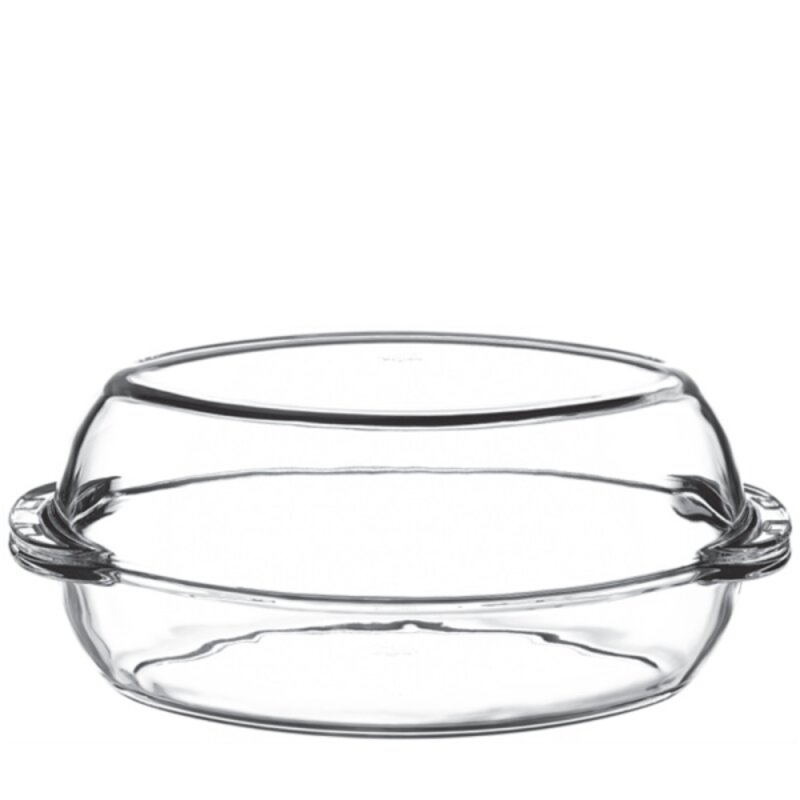 59072 Paşabahçe Borcam Kapaklı Oval Tencere 2850 cc - 1