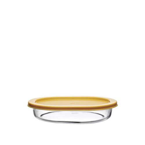 59794 Paşabahçe Borcam Sarı Kapaklı Fırın Kabı 190 x 140 mm - PAŞABAHÇE