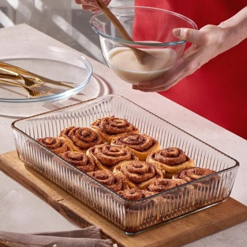 59964 Paşabahçe Borcam Fırın Tepsisi 306x209 mm 3000 cc - 2