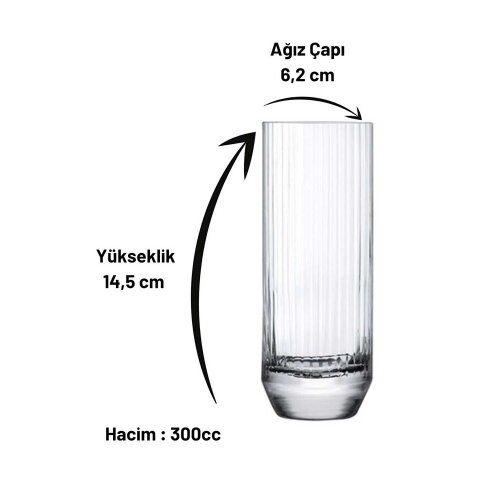 64132 Paşabahçe Nude Big Top Meşrubat Bardak 300 cc - 2