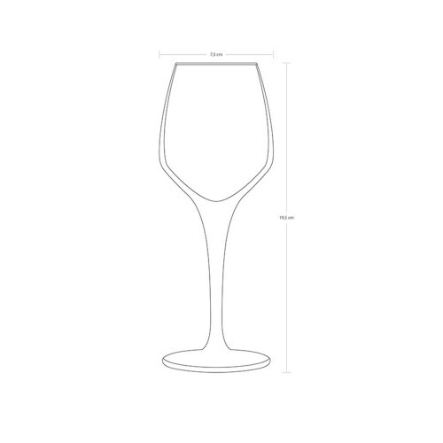 67021 Paşabahçe Nude Fame Beyaz Şarap Kadeh 265 cc - 2