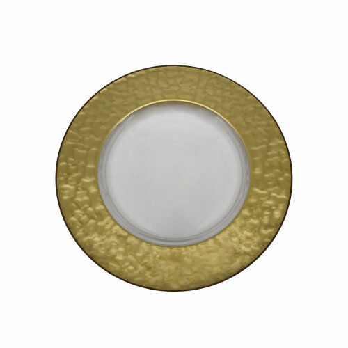 68127 Paşabahçe Nude Grace Servis Tabak Altın Kenar 350 mm - PAŞABAHÇE NUDE