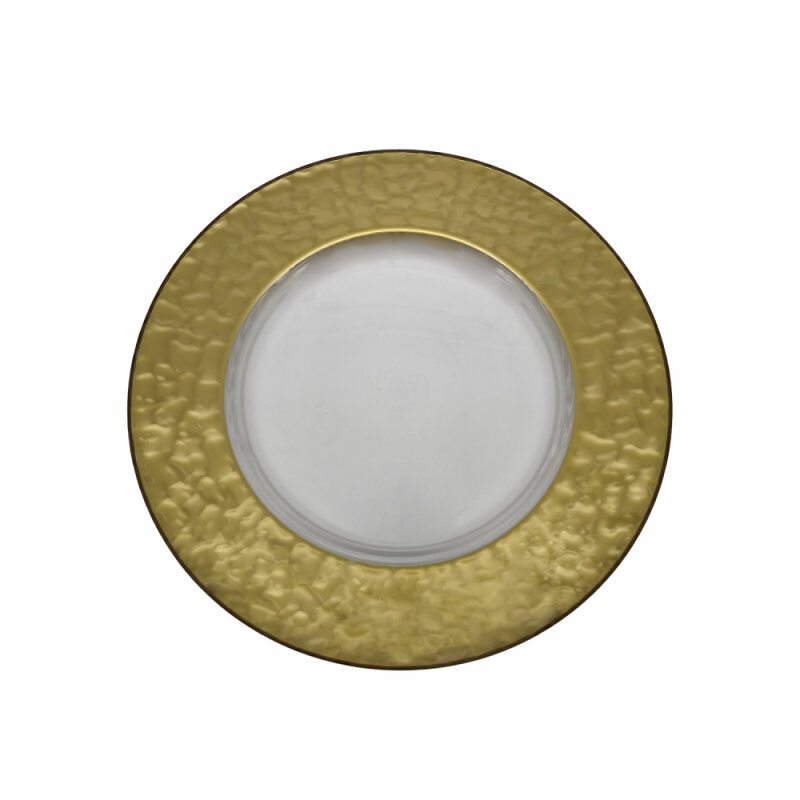 68127 Paşabahçe Nude Grace Servis Tabak Altın Kenar 350 mm - 1