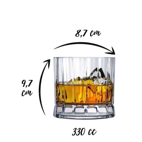 68184 Paşabahçe Nude Wayne Viski Bardak 330 cc - 2