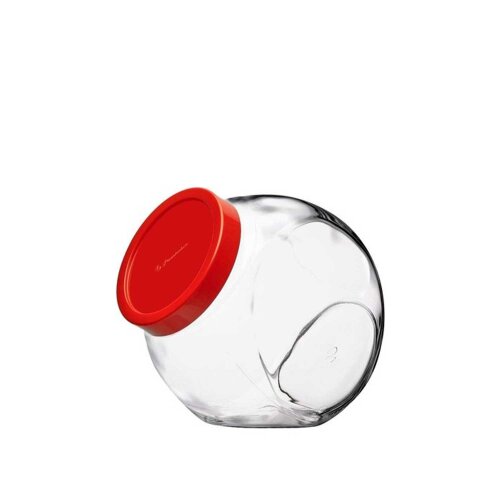 80002 Paşabahçe Bella Kırmızı Plastik Kapaklı Kavanoz 2000 cc - 2