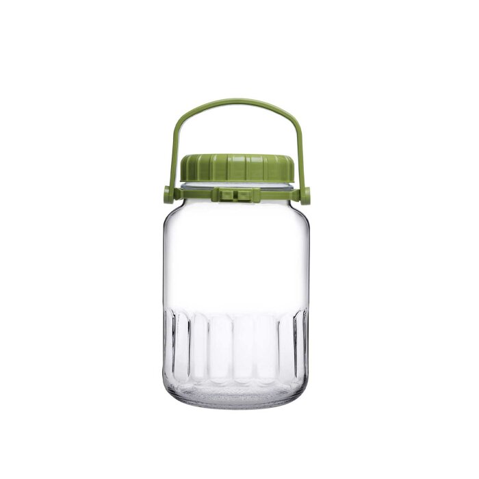 80006 Paşabahçe Harvest Yeşil Kapaklı Kavanoz 4000 cc - 1