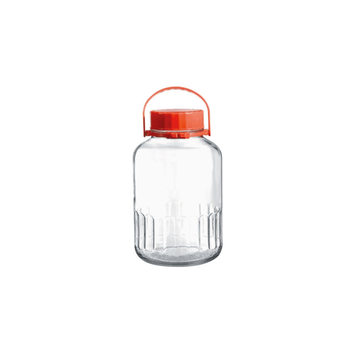 80007 Paşabahçe Harvest Kırmızı Kapaklı Kavanoz 5000 cc - 2