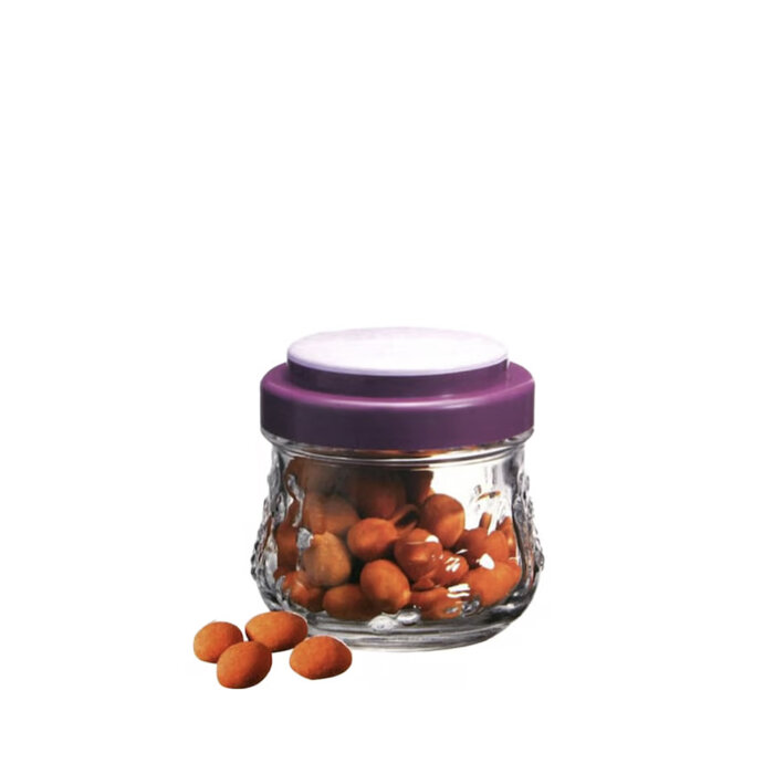 80063 Paşabahçe Garden Mor Kapaklı Kavanoz 260 cc - 1