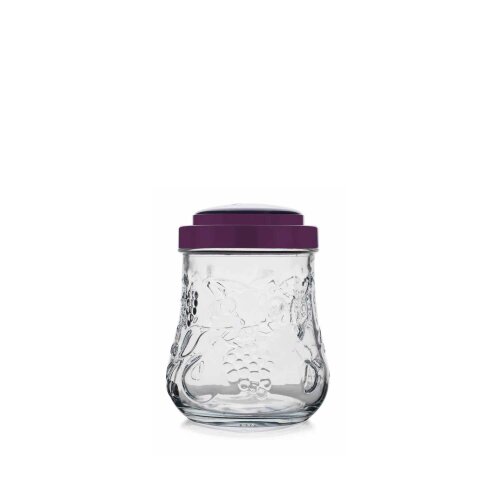 80066 Paşabahçe Garden Mor-Pembe Kapaklı Kavanoz 1000 cc - PAŞABAHÇE