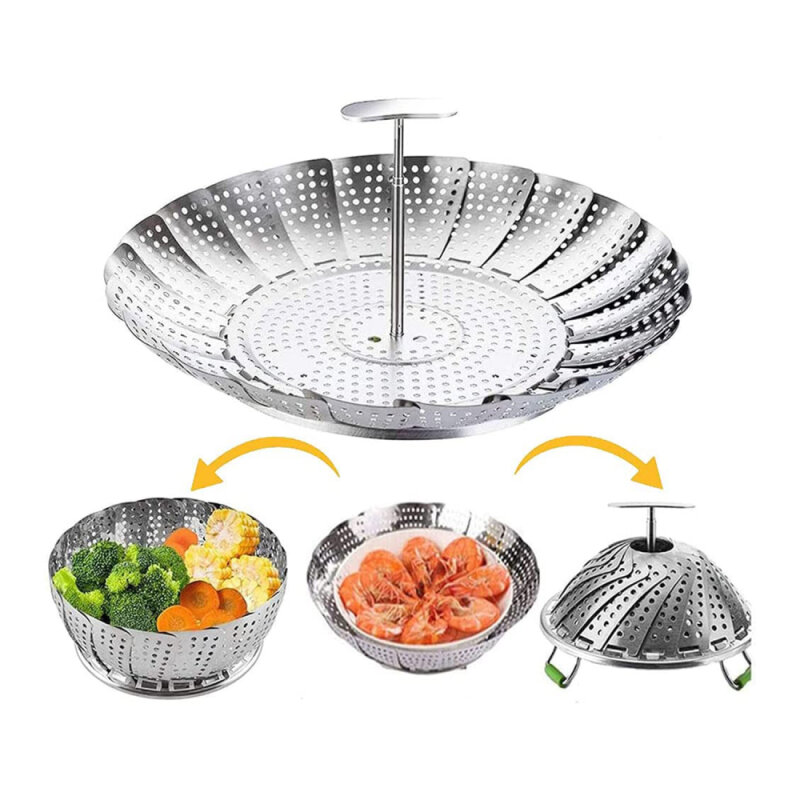 KLT 9334422 Paslanmaz Buharda Pişirme Aparatı 43 cm - 4