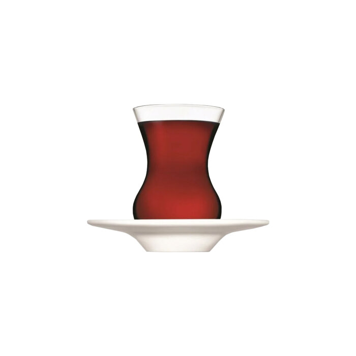 95438 Paşabahçe F&D Beyaz Tabaklı Çay Takımı - 1