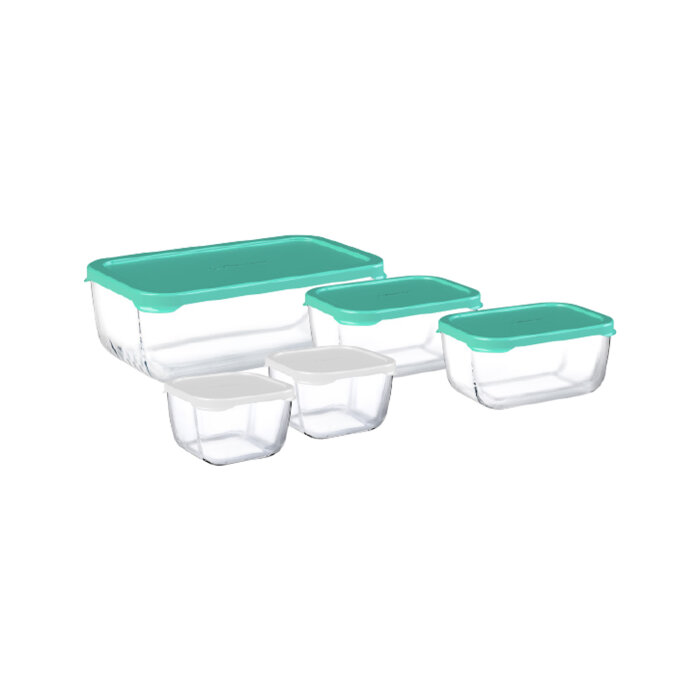 95455 Paşabahçe Snowbox 5 Parça Saklama Kabı Set - 1