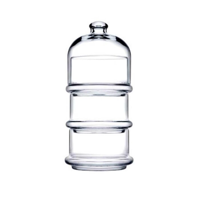 96815 Paşabahçe Villa Patisserie Kapaklı Servis Kasesi Seti 3*505 cc - 1