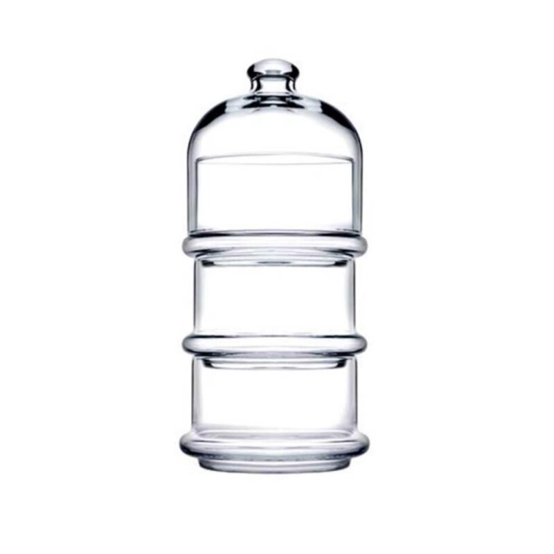 96815 Paşabahçe Villa Patisserie Kapaklı Servis Kasesi Seti 3*505 cc - 1