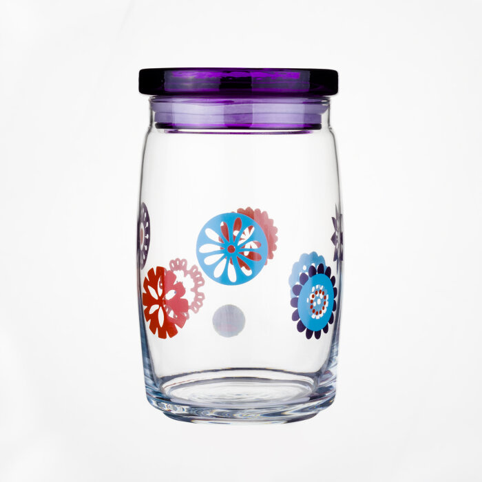 98327 Paşabahçe Conta Kapaklı Desenli Kavanoz - 1